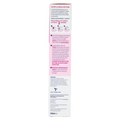 Veet Crema Depilatoria Corpo e Gambe Pure Pelli Normali 200 ml